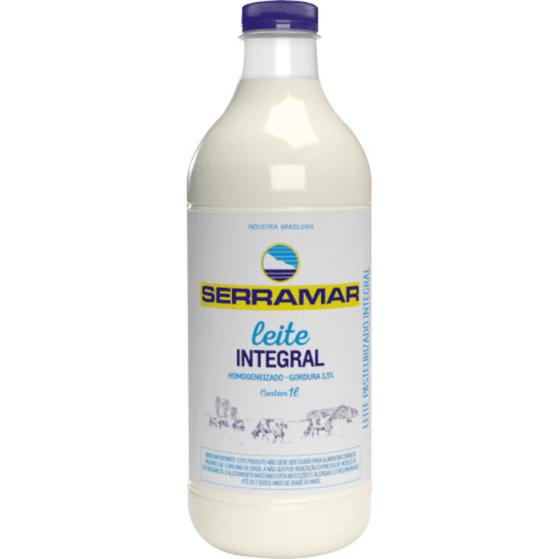 Leite Pasteurizado Serramar Integral 1L