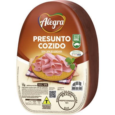 Presunto Cozido Alegra Preço por quilo na peça