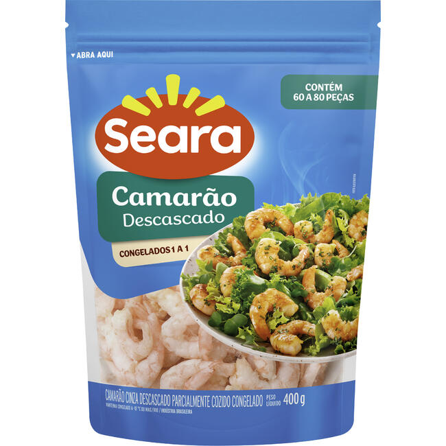 Camarão Descascado Seara Congelado 60/80 400g
