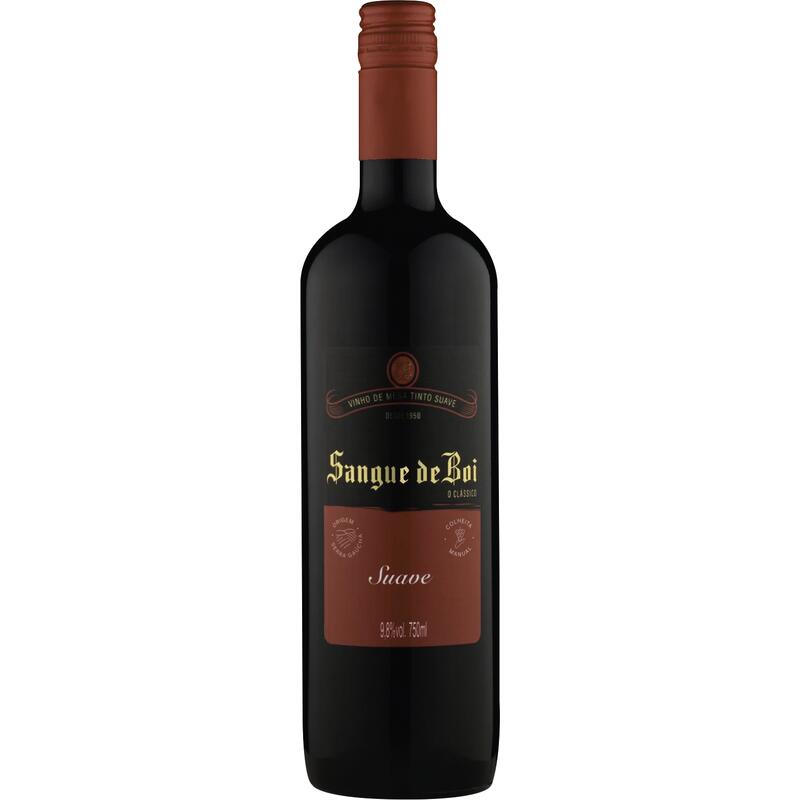Vinho Sangue de Boi Tinto Suave 750ml
