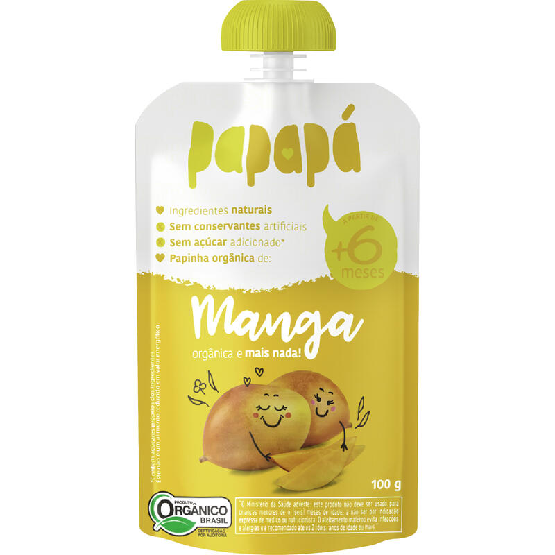 Papinha Orgânica Papapá Manga 100g