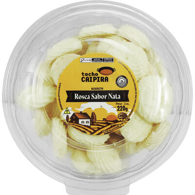 Biscoito Tacho Caipira Rosca Nata 220g