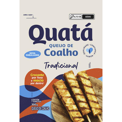 Espeto de Queijo Coalho Quatá Tradicional 300g