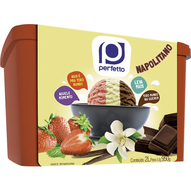 Sorvete Perfetto Napolitano 2L