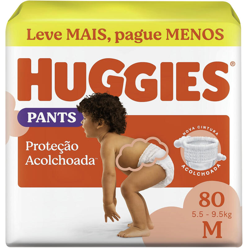 Fralda Roupinha Huggies Pants M 80 un