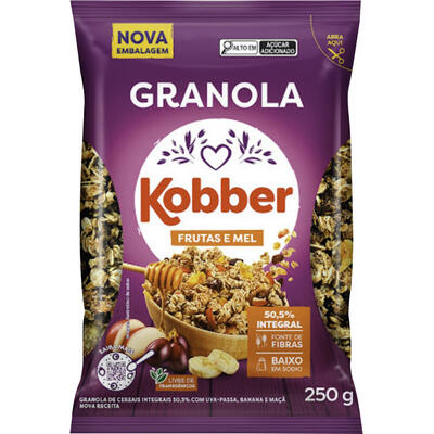 Granola Kobber Frutas e Mel 250g