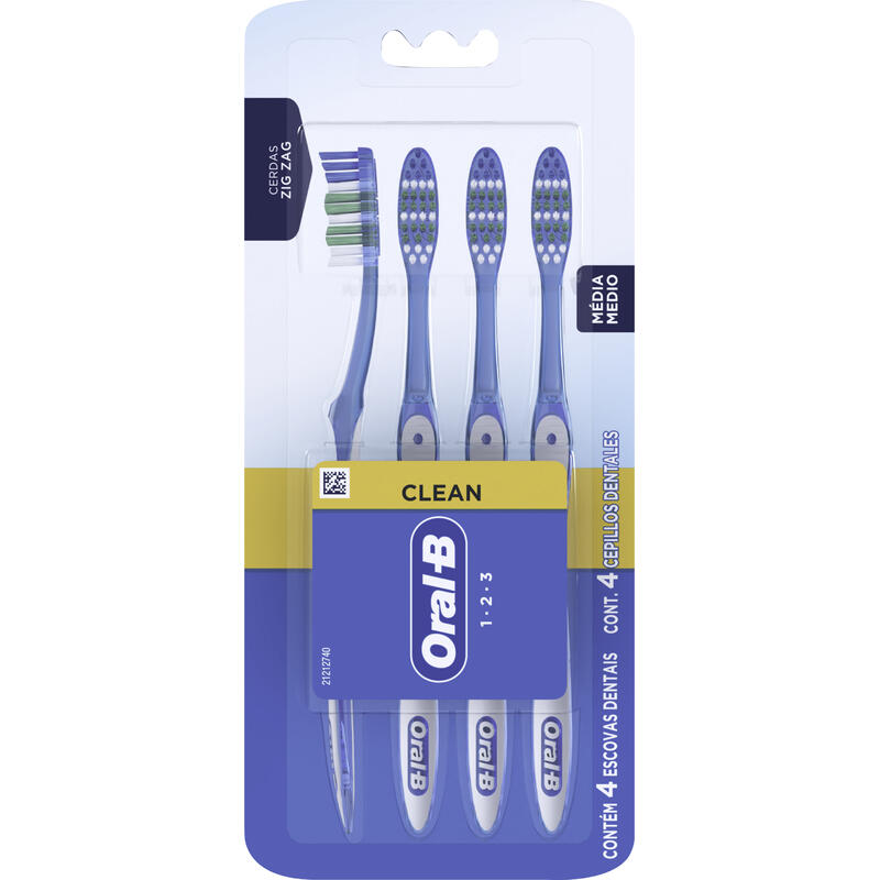 Escova Dental Oral-B 1-2-3 4 un