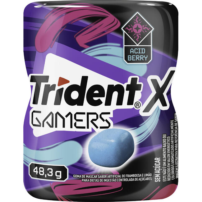 Goma de Mascar Trident Games Acid Berry 48,5g
