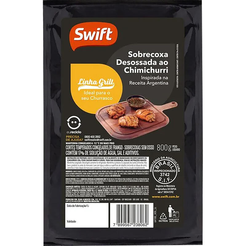 Sobrecoxa Des de Frango Swift Chimichurri 800g