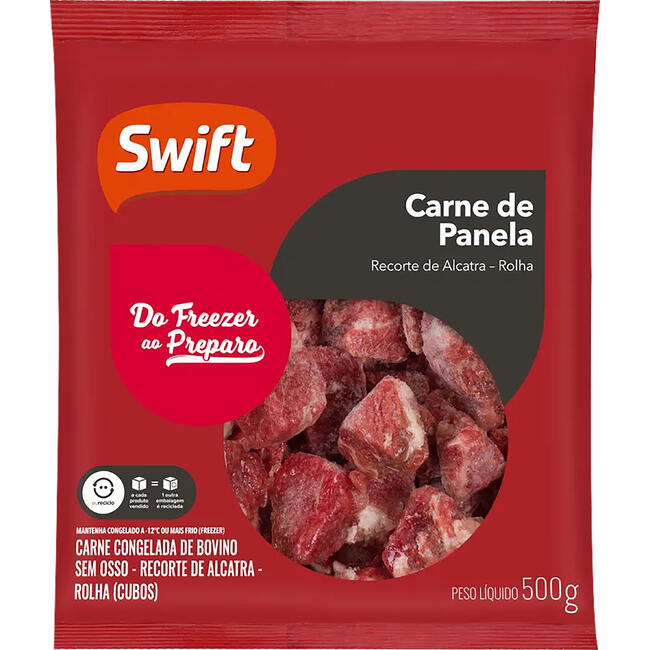 Carne Bovina em Cubos Swift Panela 500g