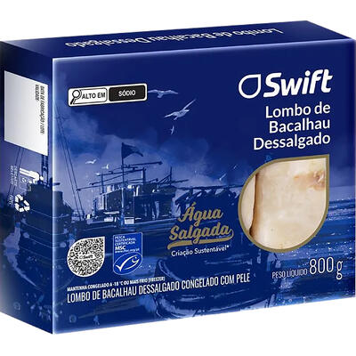 Lombo de Bacalhau Dessalgado Swift 800g