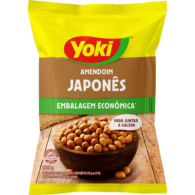 Amendoim Japonês Yoki Crocante 800g