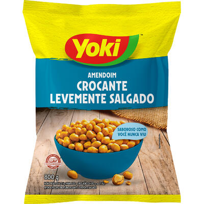 Amendoim Crocante Yoki Levemente salg 800g