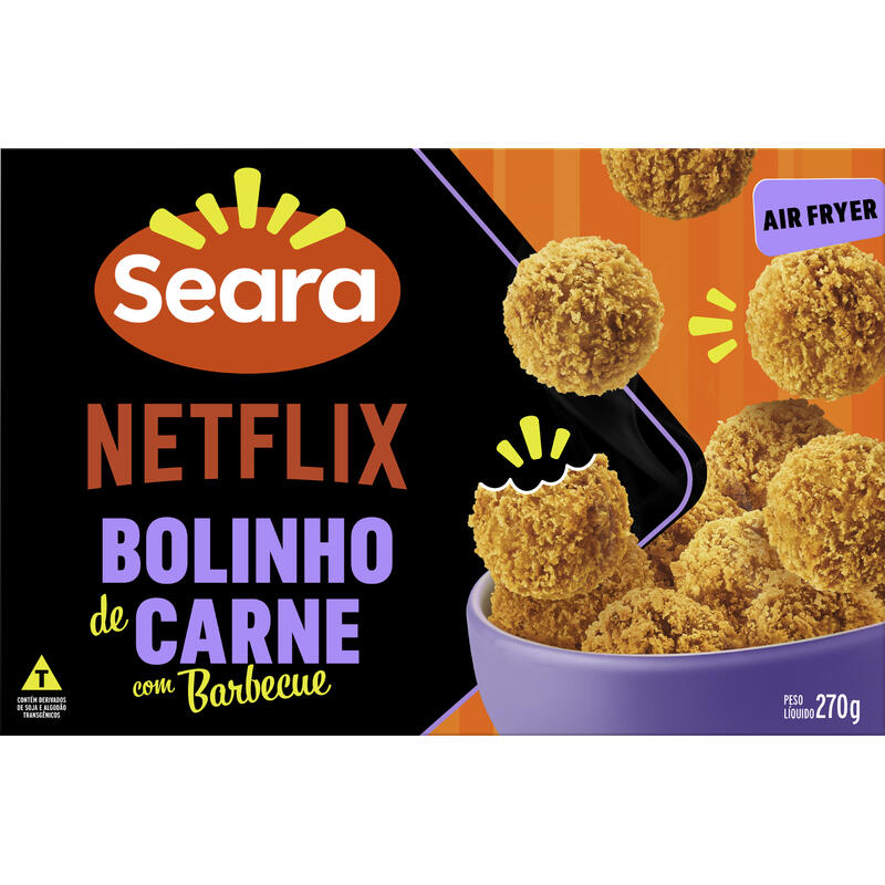 Bolinho de Carne Seara Netflix com Barbecue Caixa 270g