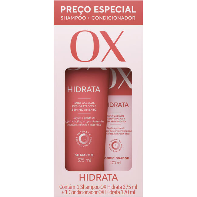 Kit OX Shampoo + Condicionador Hidrata