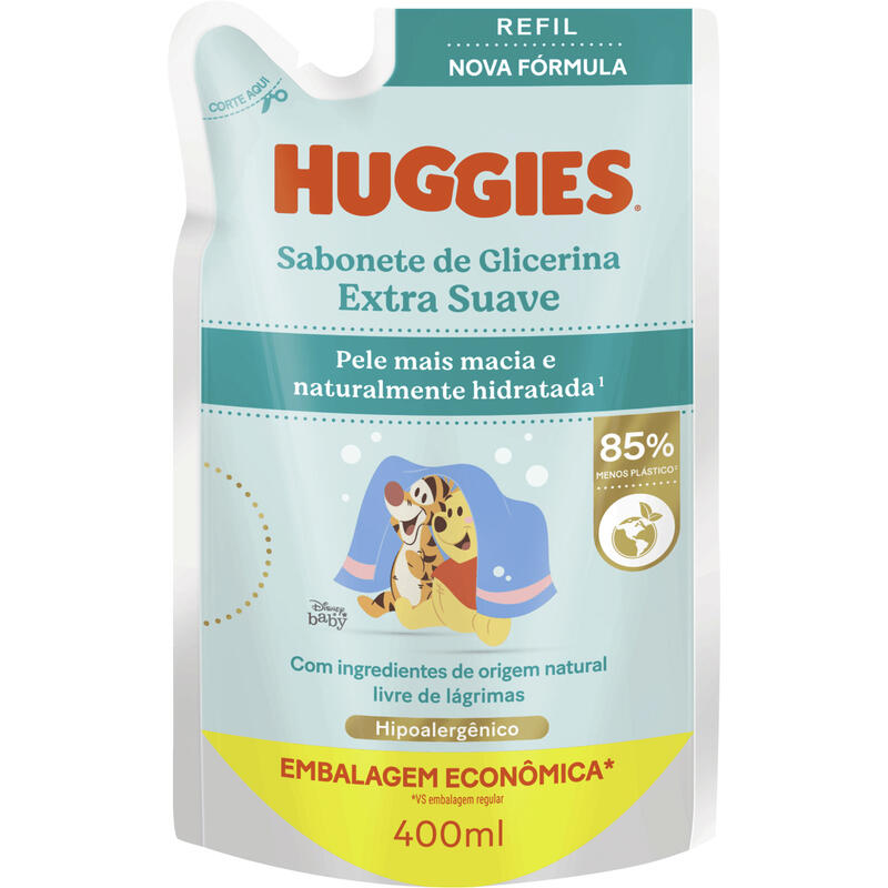 Sabonete Líquido Infantil Huggies Extra Suave 400ml