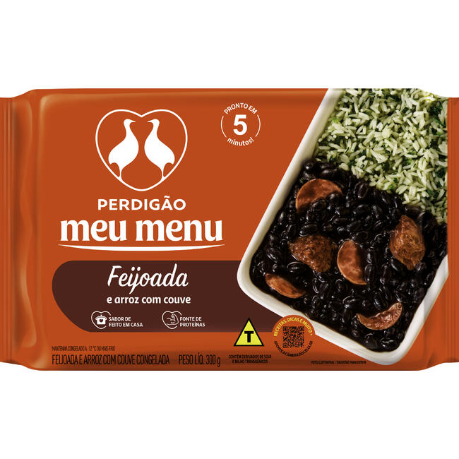Meu Menu Perdigão Feijoada Com Arroz E Couve Perdigão 300g