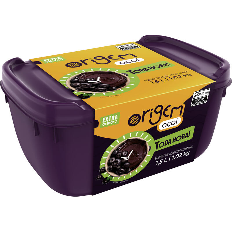 Açaí Origem Congelado Toda Hora 1,5L