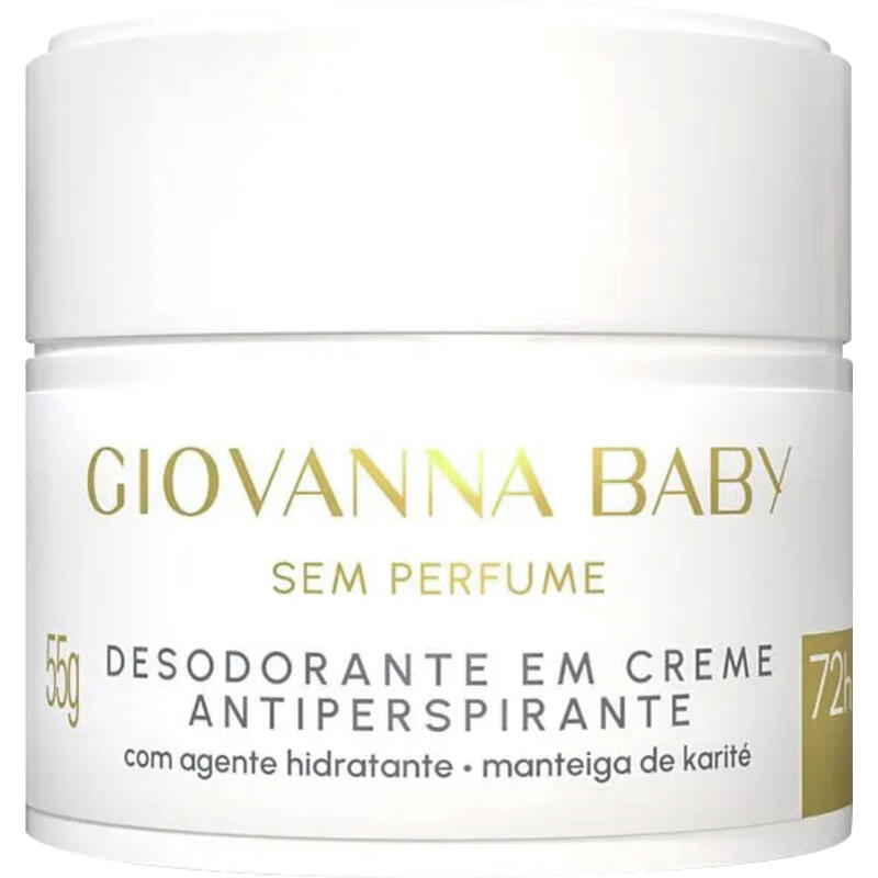 Desodorante Giovanna Baby Creme sem Perfume Feminino Pote 55g