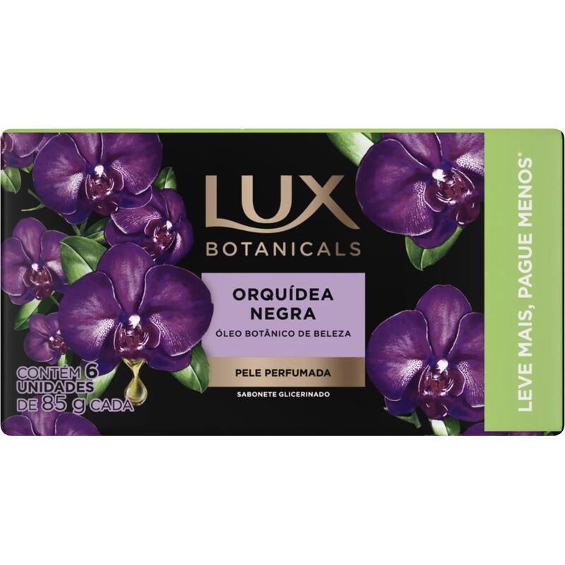 Sabonete Lux Orquídea Negra 6x85g