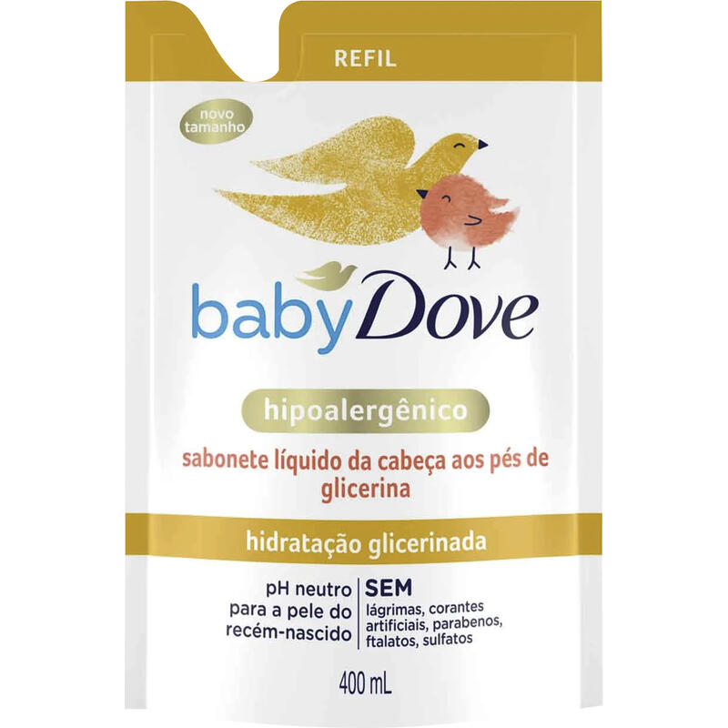 Sabonete Líq Dove Baby Hipoalergênico Glicerina 400ml