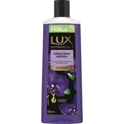 Sabonete Líquido Lux Botanicals Orquídea Negra Tamanho Família Frasco 650ml