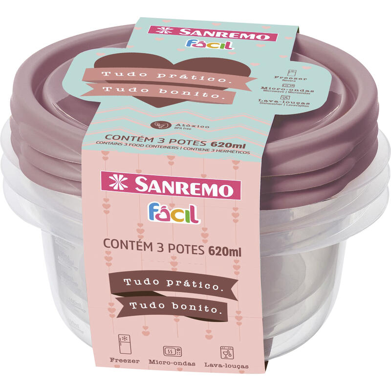 Pote Sanremo 620ml SR110/3C Cjo 3 un