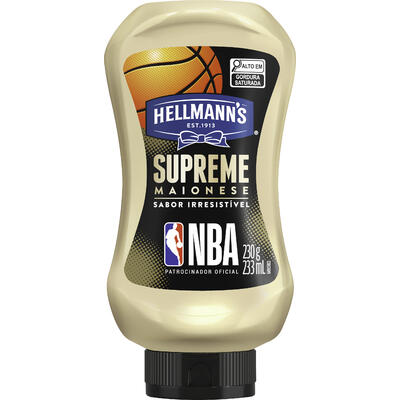 Maionese NBA Hellmann's Supreme Squeeze 230g