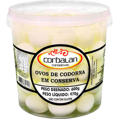 Ovo de Codorna Corbalan Em Conserva 600g
