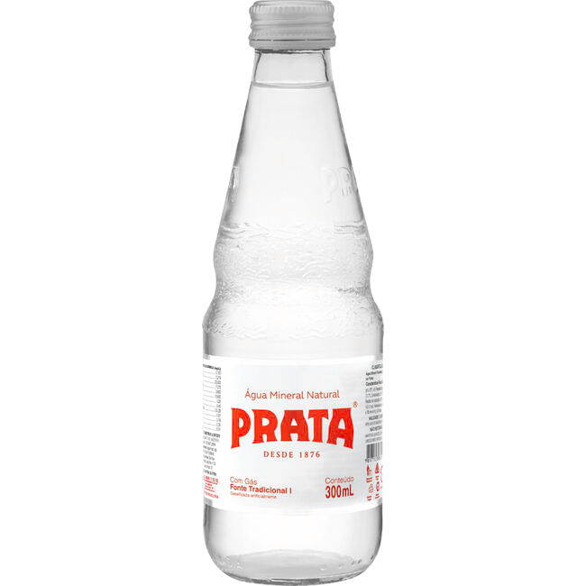 Água Mineral Prata Com Gás 300ml