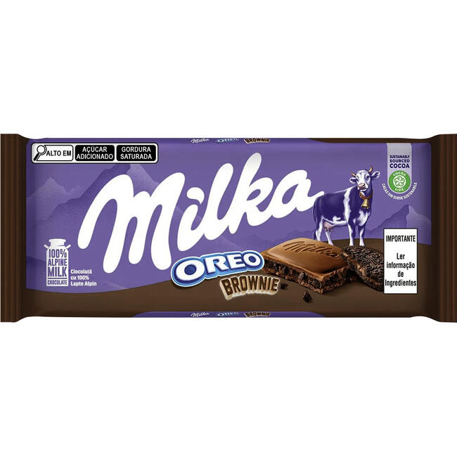 Chocolate Recheado Milka Oreo Brownie 100g