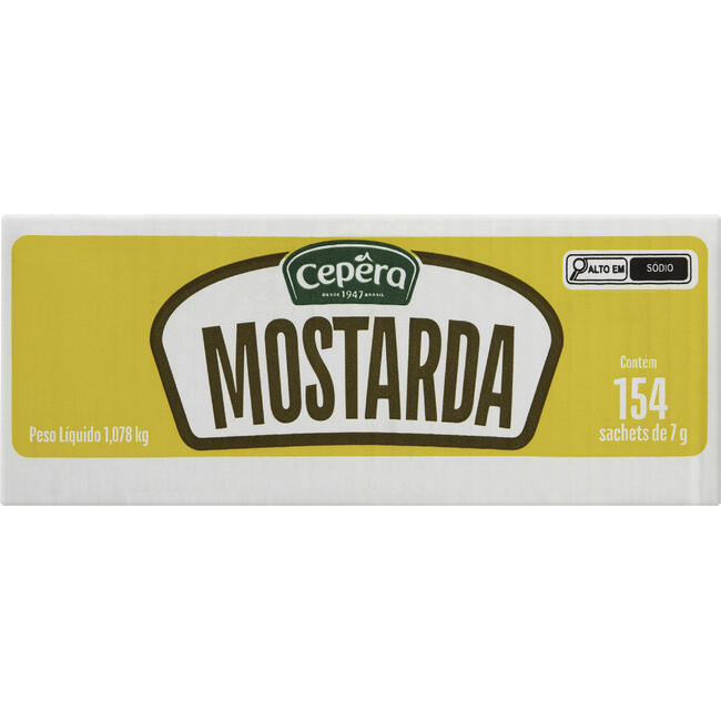 Molho de Mostarda Cepêra Minissachê 154x7g
