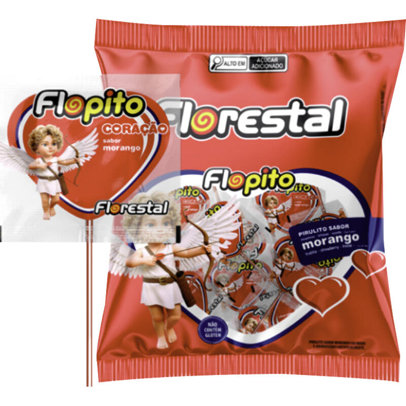 Pirulito Florestal Coração Vermelho 120g
