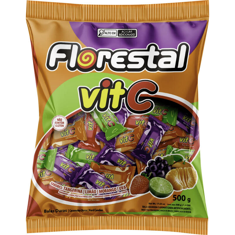 Bala Florestal Vit.C 500g
