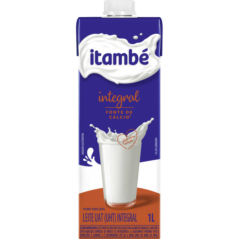 Leite Longa Vida Itambé Integral com Tampa 1L