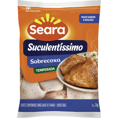Sobrecoxa de Frango Seara Congelada Temperada 1kg