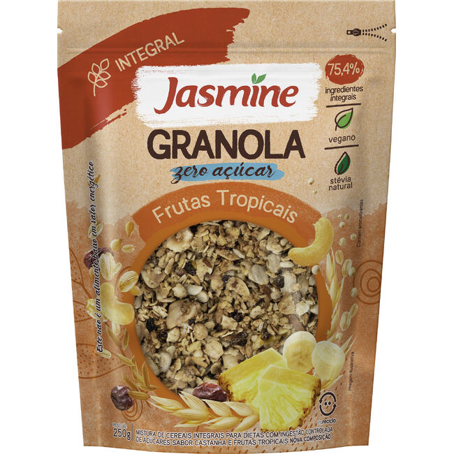 Granola Zero Jasmine Frutas Tropicais 250g