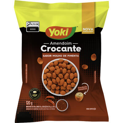 Amendoim Crocante Yoki Molho de Pimenta 120g