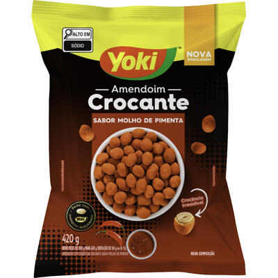 Amendoim Crocante Yoki Molho de Pimenta 420g