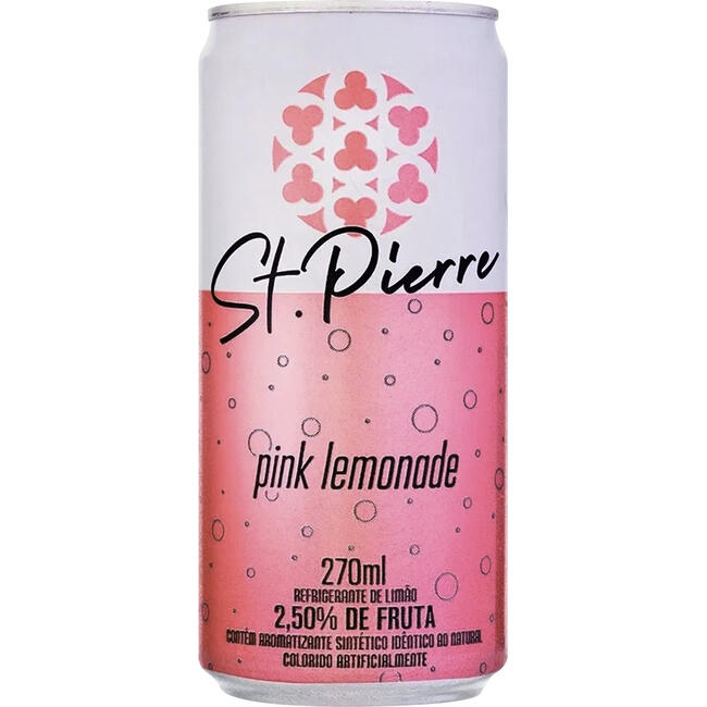 Refrigerante St Pierre Pink Lemonade Lata 270ml