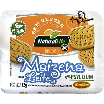 Biscoito Maizena sem Glúten Kodilar Chocolate Vegano 112g