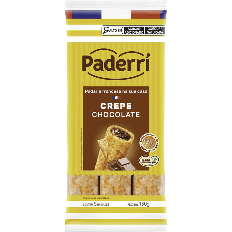 Crepe Paderrí Chocolate Pacote 150g