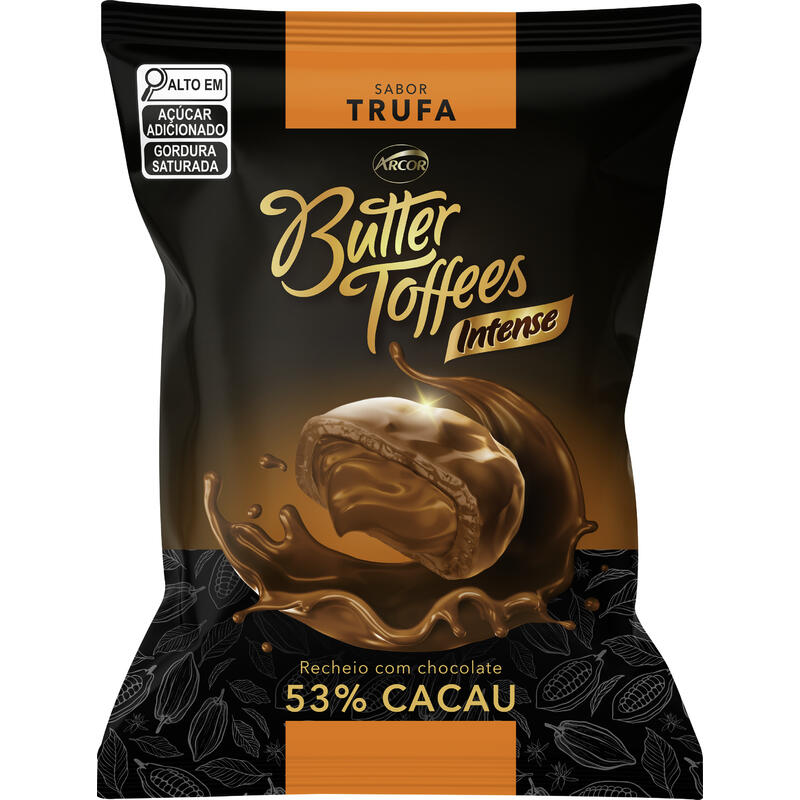 Bala Arcor Butter Toffees Intense Trufa 400g