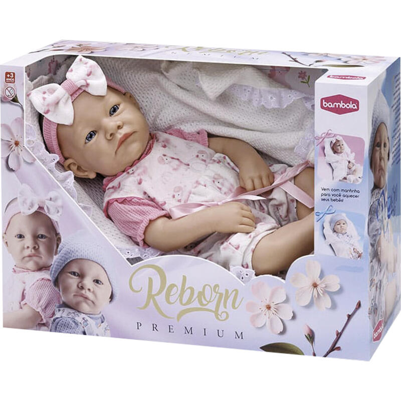 Boneca Reborn Bambola Premium Grande un