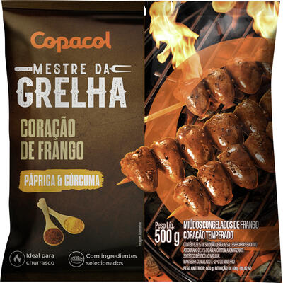 Coração de Frango Copacol Mestre Páprica e Cúrcuma 500g