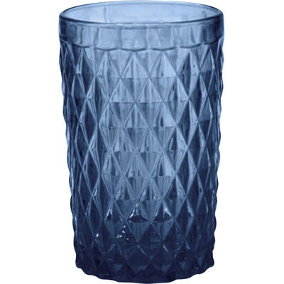 Copo de Vidro Celeste Azul un