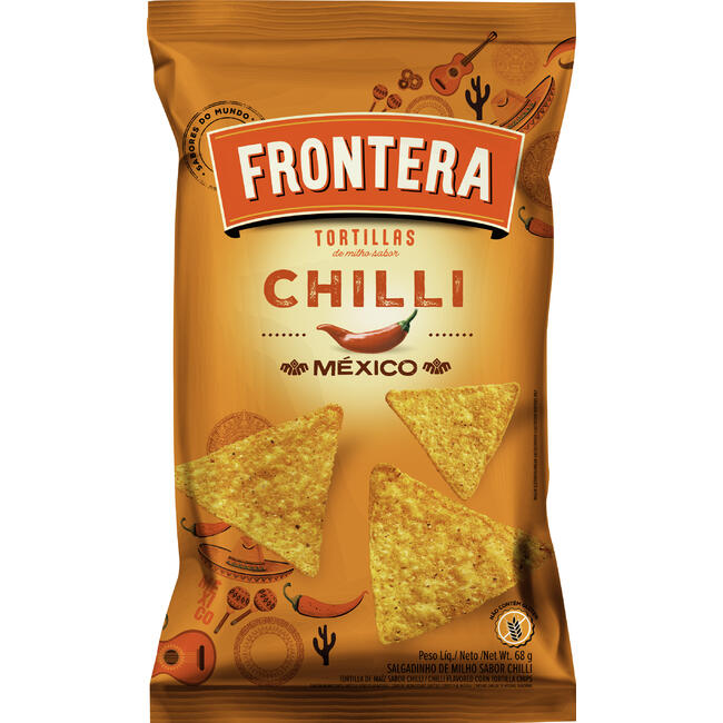 Salgadinho Frontera Tortillas Chilli México 68g