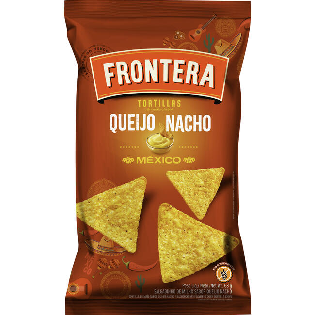 Salgadinho Frontera Tortillas Queijo Nacho México 68g