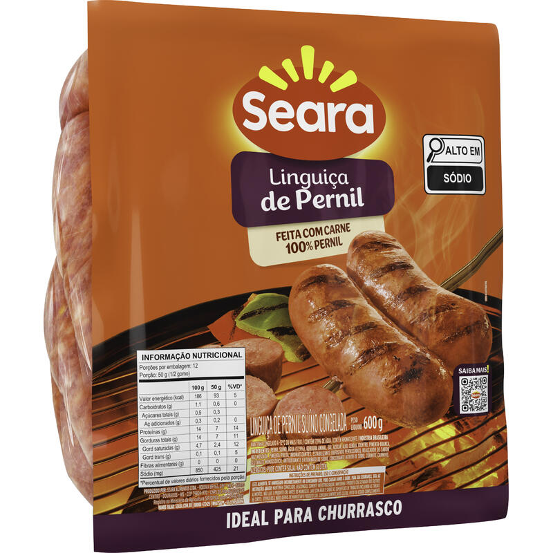 Linguiça de Pernil Seara Congelada 600g