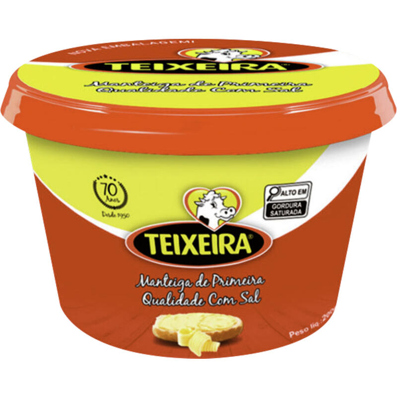Manteiga Teixeira Com Sal 200g